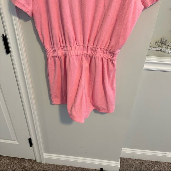 Good American Pink Terry Cloth Romper Large - Picture 4 of 12